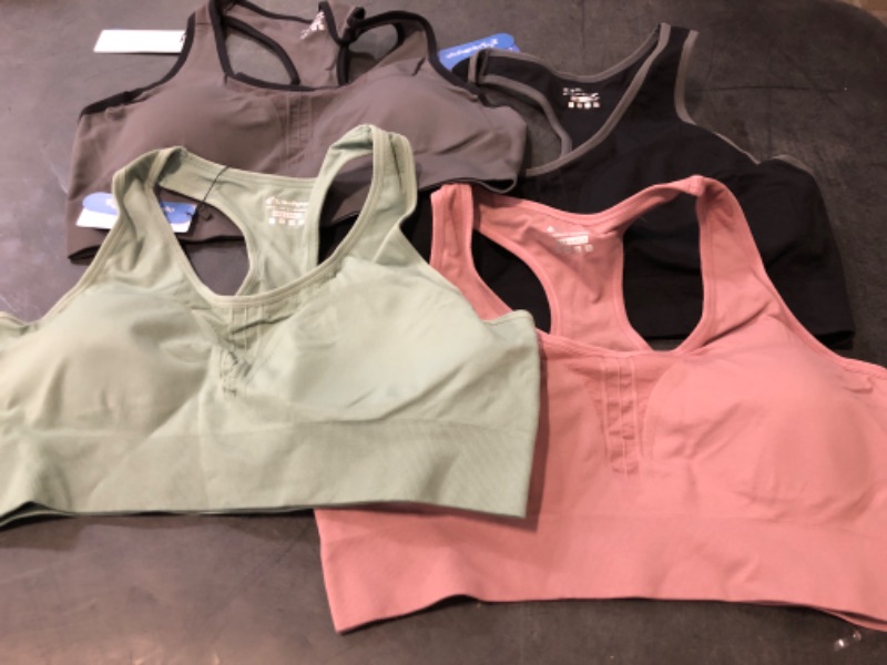 Photo 1 of XXL Heathyoga High Impact Sports Bras for Women High Support Padded Sports Bra Workout Bras for Women Racerback Bra for Yoga