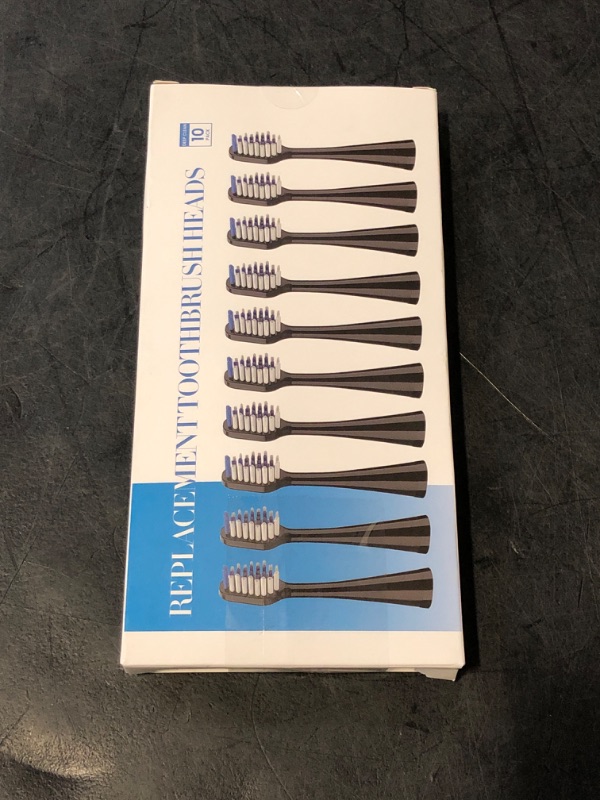 Photo 1 of Harobey Replacements Toothbrush Heads for Waterpik Complete Care 5.0/9.0 (WP-861/CC-01), STRB-10WB, Pack of 10, Black