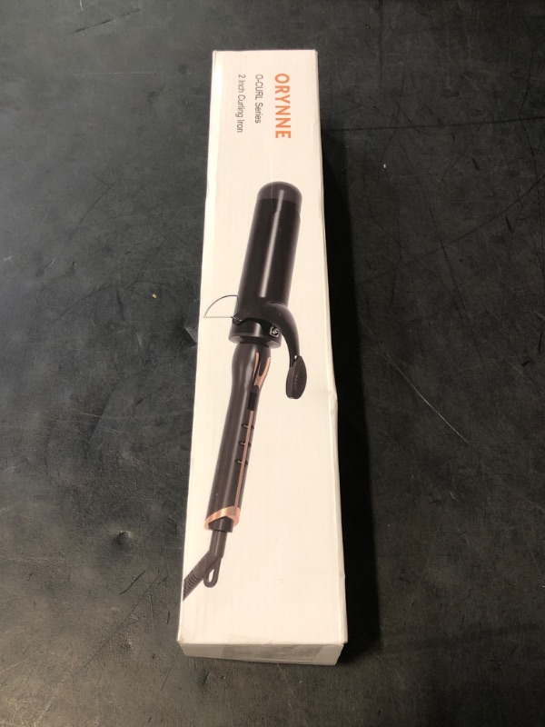Photo 1 of ORYNNE 2 Inch Curling Iron for Long Hair Loose Curls, 14 Heat Settings Large Barrel Curling Iron, Ceramic Curling Iron 2 Inch Barrel with Argan Oil Infused, Big Barrel Curling Iron