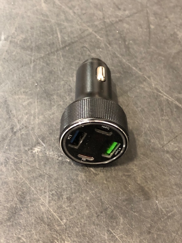 Photo 1 of USB C Car Charger, 4 Port 78W Dual USB Car Charger Adapter Fast Charging Multi Port Cigarette Lighter Adapter with Voltmeter Type C Phone Car Accessories for iPhone 16/15/14/13, Samsung Galaxy, iPad
