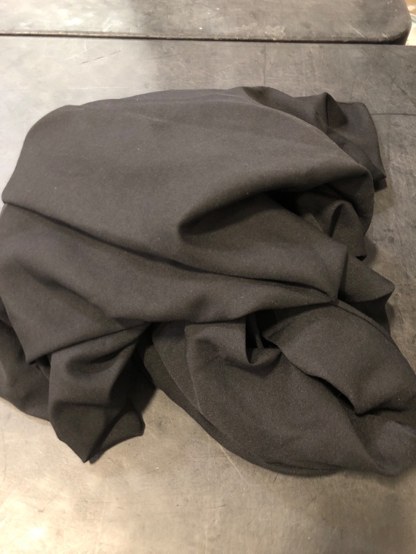 Photo 1 of 5 Feet Black Tablecloth Fitted Polyester Table Cover Wedding Banquet Event Tablecloth Black