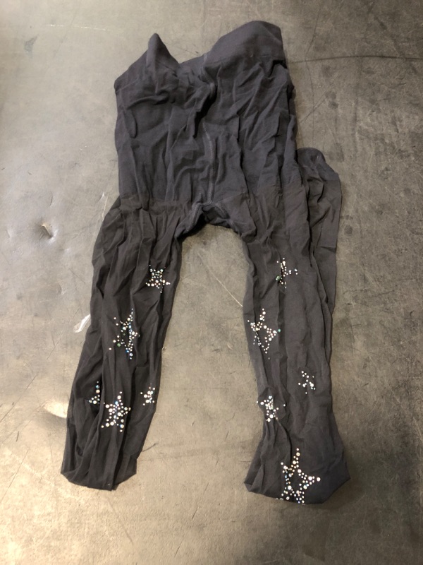 Photo 1 of SLITHICE Women's star tights rhinestone tights black tights gothic kawaii y2k cute stockings (US, Alpha, One Size, Regular, Regular, Star)