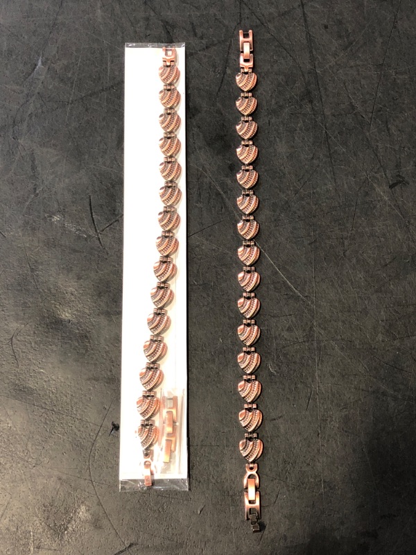Photo 1 of MagVIVACE Pure Copper Anklet for Women, Magnetic Ankle Bracelet with 3500 Gauss Effective Magnet (Type D -2pcs)