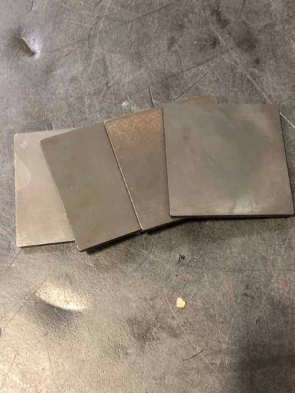 Photo 1 of SALUINOKI 4Pack 3/16 Hot Rolled Steel Plate A36 Steel Sheet 3in x 3in