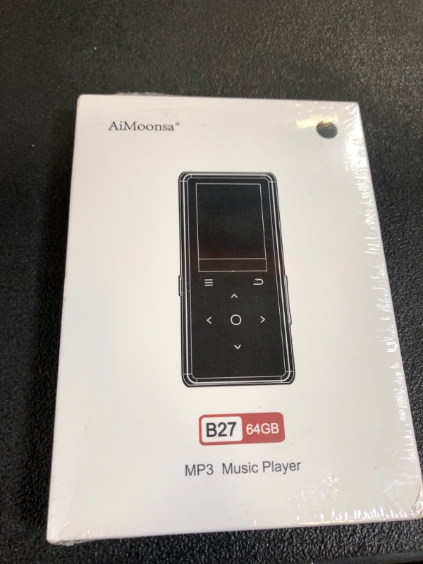 Photo 1 of 64GB MP3 Player with Bluetooth 5.2, AiMoonsa Music Player with Built-in HD Speaker, FM Radio, Voice Recorder, HiFi Sound, E-Book Function, Earphones Included