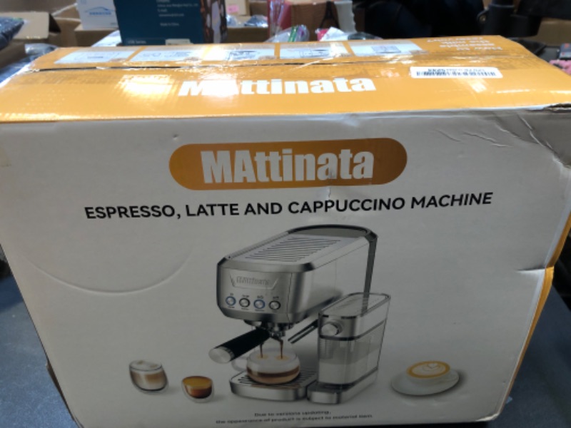 Photo 2 of MAttinata Espresso Machine 20 Bar, Cappuccino Machine for Home with 2.0 Long Life Automatic Milk Tank, Espresso Maker with Milk Frother, Coffee Maker Present, Stainless Steel-Mattino Creamy Love