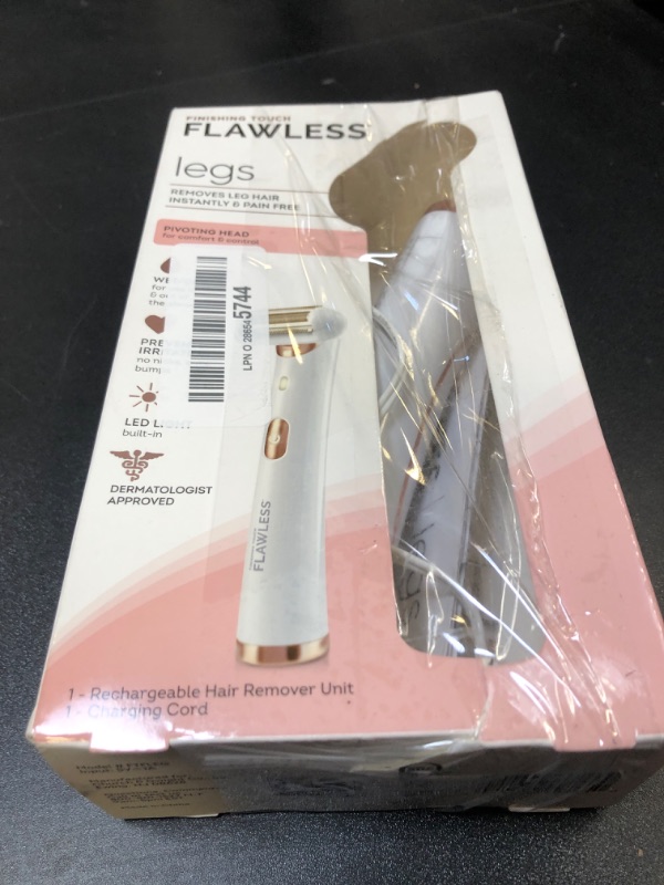 Photo 2 of Finishing Touch Flawless Legs, Electric Razor for Women, Pivoting Head Leg Hair Remover with LED Light for Instant and Painless Leg Hair Removal