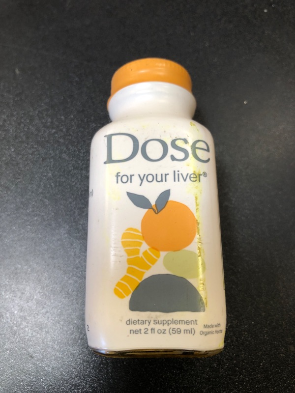 Photo 1 of Dose for Your Liver Support Supplement Shot | Cleanses and Promotes Optimal Liver Function | Non GMO, Vegan, Gluten Free, Kosher Pareve | 2 Ounce BB 10/30/26 DIRTY 