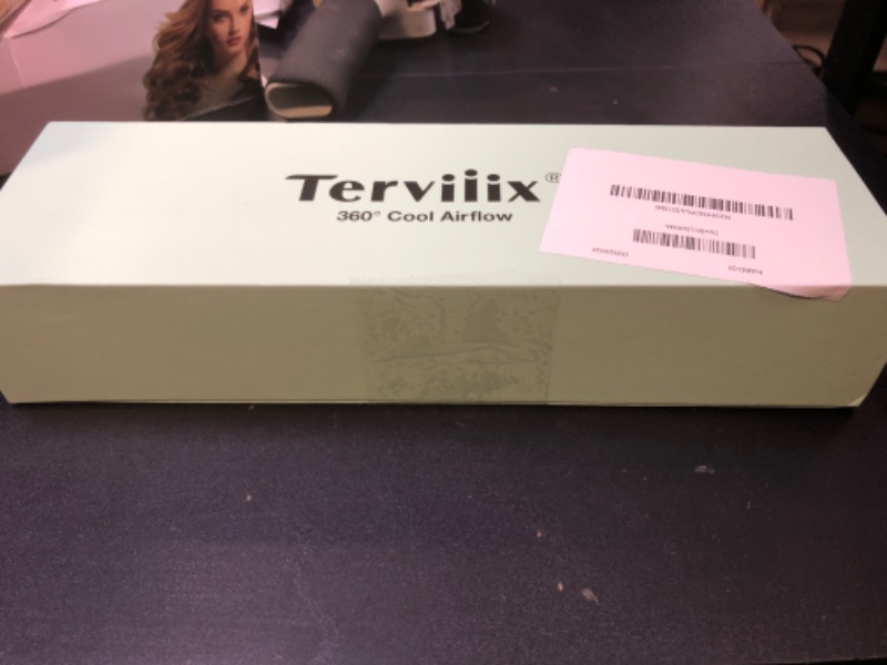 Photo 2 of Terviiix Titanium Flat Iron Hair Straightener with 360° Air Technology, Airflow Styler Hair Straightener & Curler 2-in-1, 5 Adjustable Temperatures, Auto Off, Dual Voltage for Travel