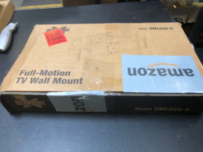 Photo 1 of USX MOUNT Full Motion TV Mount for 37-86 Inch Flat Screen LED TV up to 120 lbs, Swivel TV Wall Mount Dual Articulating Arms, Tool-Free Tilt TV Bracket Max VESA 600x400mm, for 8-16 in Wood Studs