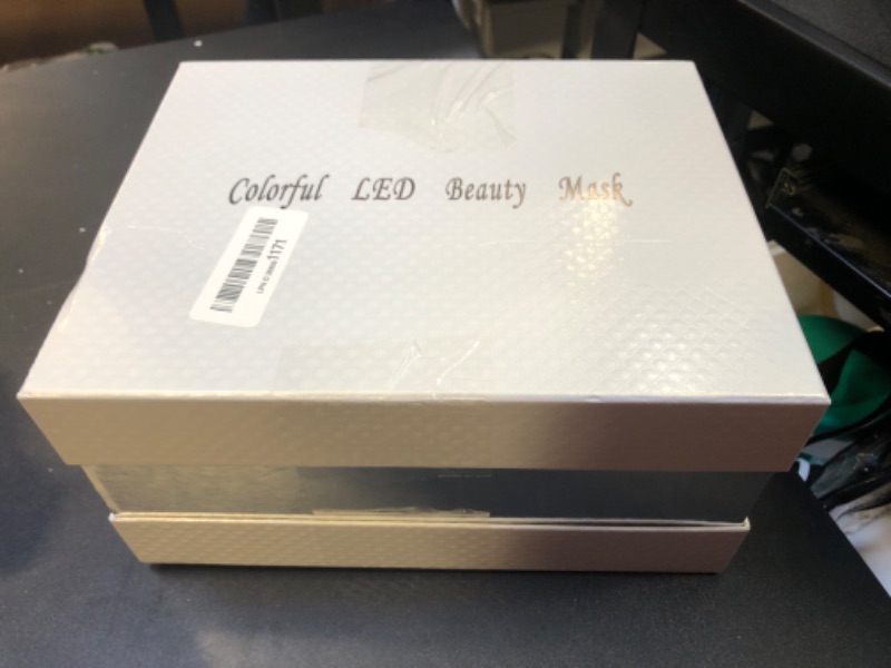 Photo 1 of SDKWDH Red Light Therapy for Face, Led Face Mask Light Therapy, 7 Colors LED Facial Skin Care Mask DAMAGED PKG
