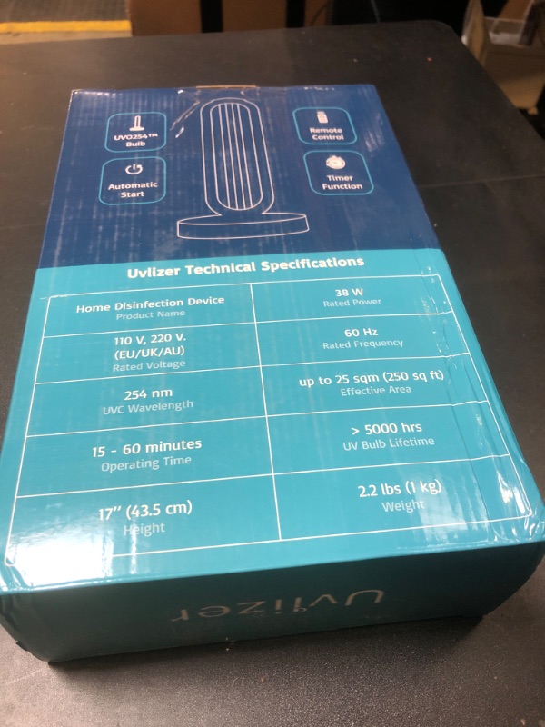 Photo 2 of Feefir UV Light Sanitizer,UVC Home Disinfection Device 4-Speed Timing and Remote Control,Ultraviolet Light Sanitizer for Bed Bugs and Dust Mites,UV Lamp for Whole Room