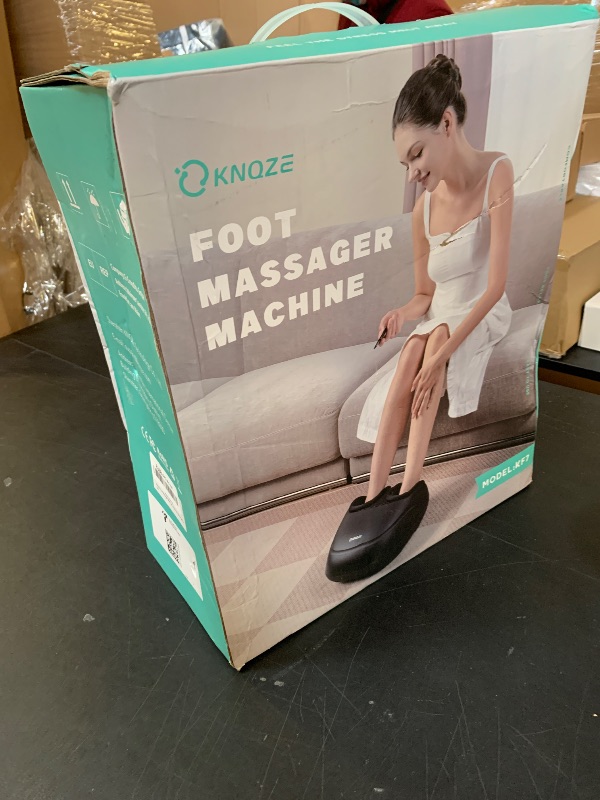 Photo 2 of KNQZE Foot Massager Machine with Heat, Shiatsu Deep Kneading Foot Massager with Remote, Compression, Multi-Massage Modes, Auto-Off Timers, Gifts for Women Men, FSA or HSA Eligible