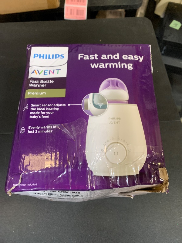 Photo 2 of Philips Avent Premium Fast Bottle Warmer, with Smart Temperature Control, Water Bath Technology, Automatic Shut-Off, Model SCF358