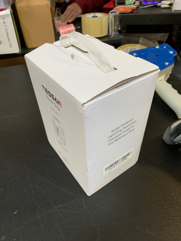 Photo 1 of Tower Surge Protector Power Strip 15 ft, TESSAN Long Flat Extension Cord with Multiple Outlets, 8 AC Outlets with 4 USB Ports (1 USB C), Charging Station with Surge Protection, for Home Office Dorm