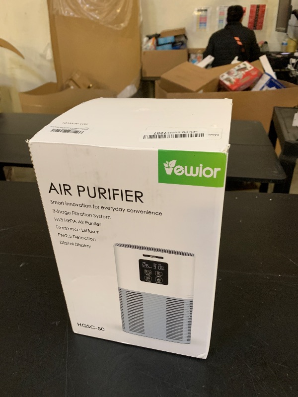 Photo 2 of VEWIOR Air Purifiers for Home, HEPA Air Purifiers for Large Room up to 600 sq.ft, H13 True HEPA Air Filter with Fragrance Sponge 6 Timers Quiet Air Cleaner for Pet Dander Wildfire