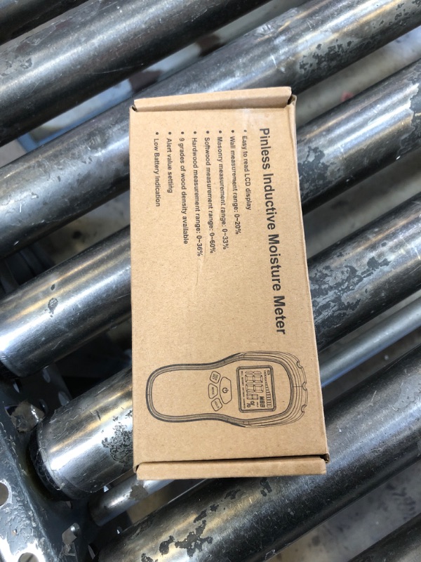 Photo 1 of Pinless Moisture Meter - Povlen Wood Moisture Meter Digital Moisture Detector for Lumber Drywall Firewood Masonry Woodworking Plaster Floor Concrete Building with LCD Display Sound Alarm