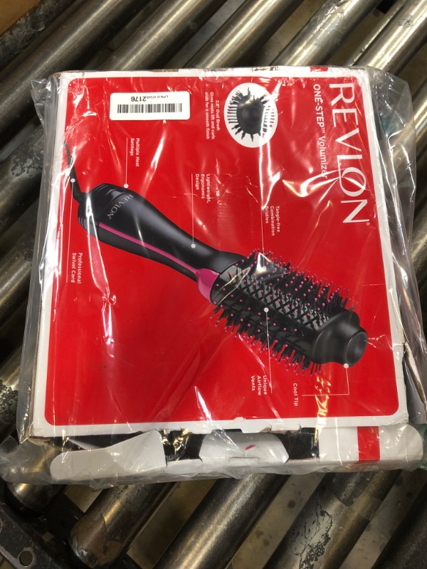 Photo 2 of REVLON One-Step Volumizer Hair Dryer and Styler, for Less Frizz, More Shine, and Reduced Heat Damage for Salon Style Round Brush for Blowout, Black (Amazon Exclusive)