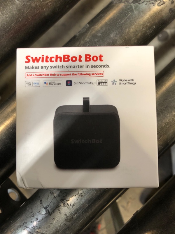 Photo 2 of SwitchBot Smart Switch Button Pusher - Bluetooth Fingerbot for Rocker Switch/One-Way Button, Automatic Light Switch, Timer and APP Control, Works with Alexa When Paired with SwitchBot Hub (Black)