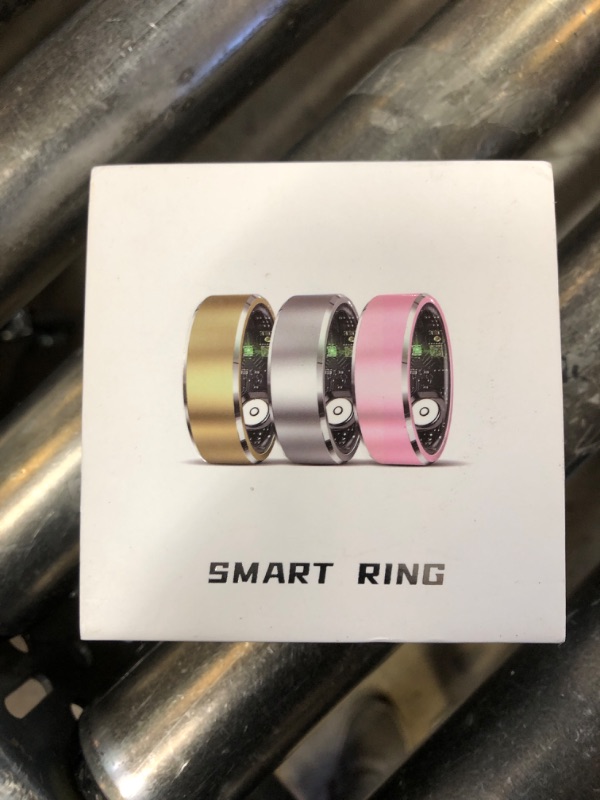 Photo 2 of Smart Ring, Topss Fitness Tracking Smart Ring with Calories/Heart Rate/Blood Oxygen/Sleep Monitoring, IP68 Waterproof, No APP Subscription, Compatible with iOS/Android (Rose Gold,8#)