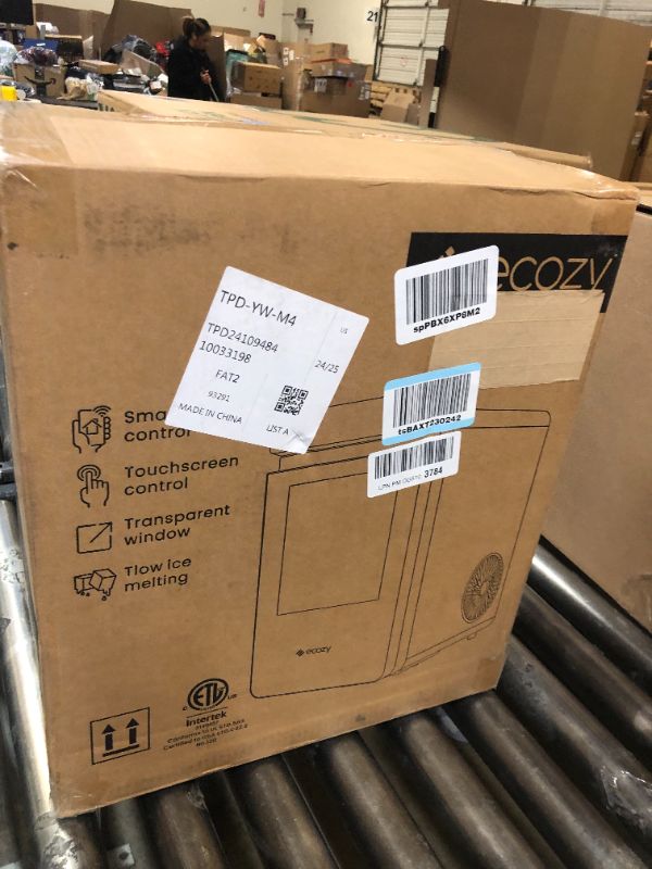 Photo 1 of ecozy Smart Nugget Ice Maker Countertop, First Full-Color Smart Panel Ice Machine with APP Control, Double-Layer Insulation, 44 lbs/24H Soft Pellet Chewable Ice, Pull-Out Water Tank, Self-Cleaning