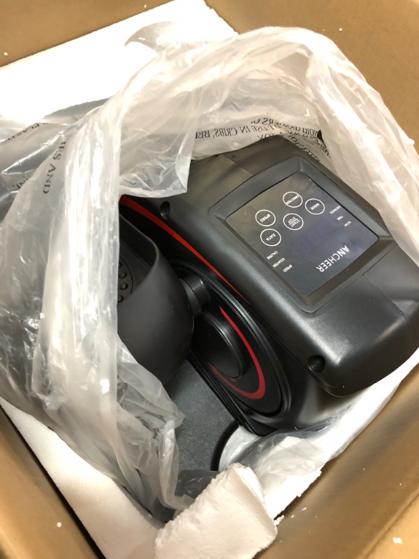 Photo 1 of ANCHEER Under Desk Elliptical Machine, Ellipse Leg Exerciser for Seniors as Seen on TV Portable Leg Exerciser While Sitting with Massage Pedal/LCD Monitor/Remote Control(Black)