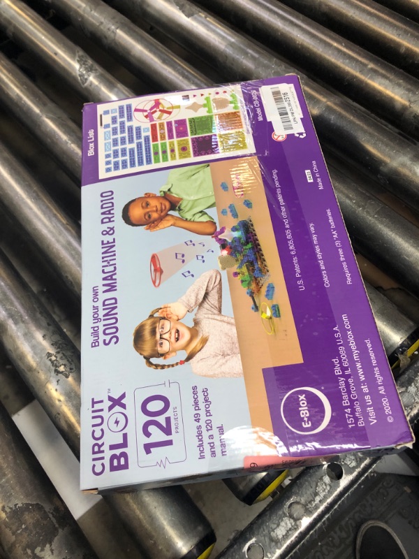 Photo 1 of E-Blox Building Blocks STEM Circuit Kit, 120 Projects, Build Your Own Sound Machine & Radio, Build Real Working FM Radio & Listen to Favorite Station, Science, Birthday Gift, Boys, Girls, 8+