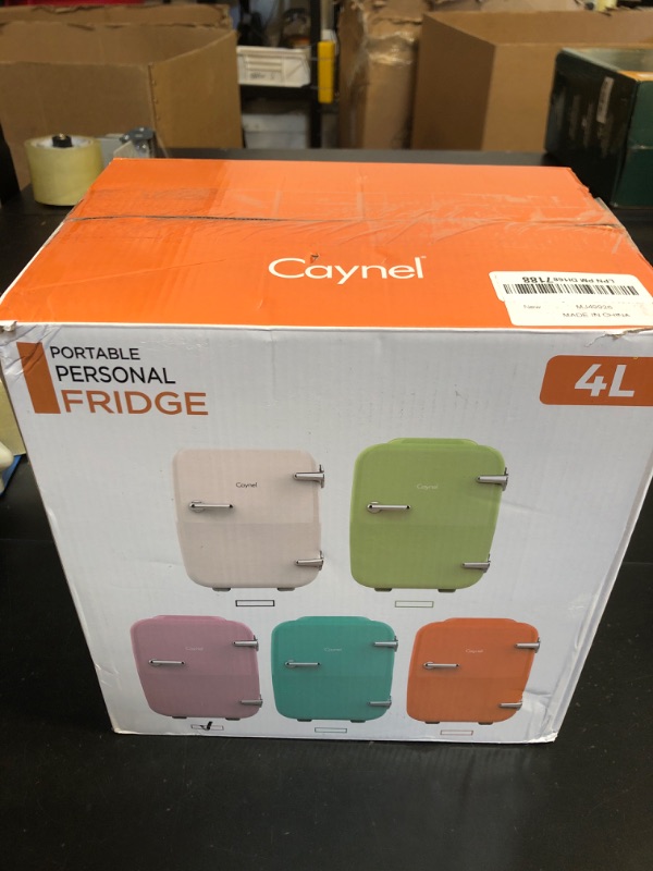 Photo 2 of CAYNEL Mini Fridge Portable Thermoelectric 4 Liter Cooler and Warmer for Skincare, Eco Friendly Beauty Fridge For Foods,Medications, Cosmetics, Breast Milk, Medications Home and Travel