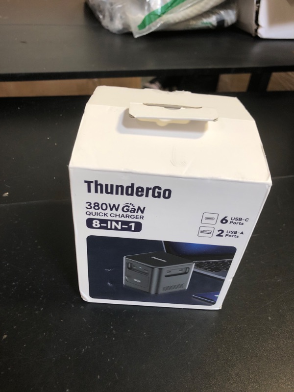 Photo 2 of ThunderGo 380W Charging Station, 8-Ports GaN Charger PD 3.1 Dual 140W Output Support, Fast Charging Station for MacBook Pro/Air, iPhone, iPad Pro, Dell XPS, Galaxy, Pixel, Apple Watch, and More