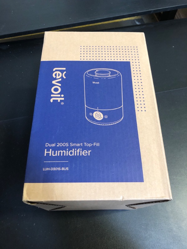 Photo 2 of LEVOIT Dual 200S Smart Humidifiers for Bedroom, Top Fill, Customize Humidity for Home, Baby Nursery & Plants with Humidistat, Essential Oil Diffuser, Schedule, Timer, APP & Voice Control, 3L, Blue