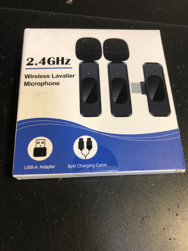 Photo 1 of USB C Wireless Lavalier Microphone for Type-C,Android Phone,PC,Mini Microphone with Noise Reduction,Lapel Microphone for Video,Interviews,Live Streaming,TikTok,YouTube,2Pack (For iPhone 15 and Above)