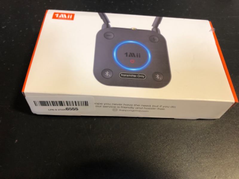 Photo 2 of 1Mii B06TX Bluetooth 5.2 Transmitter for TV to Wireless Headphone/Speaker, Bluetooth Adapter for TV w/Volume Control, AUX/RCA/Optical/Coaxial Audio Inputs, Plug n Play, aptX Low Latency & HD