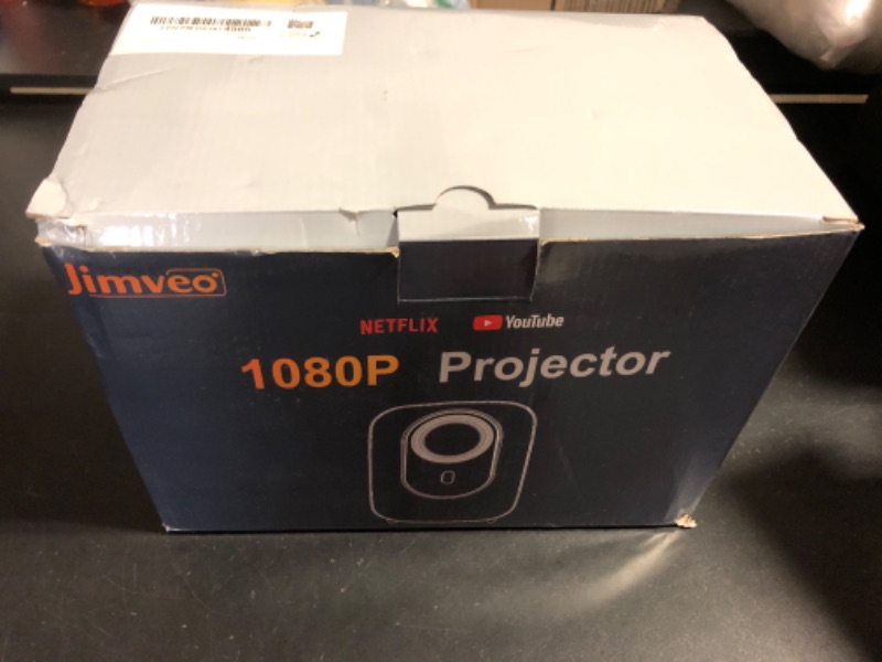 Photo 1 of [Netflix-Officially-Licensed]4K Projector with Wifi & Bluetooth, Jimveo 800 ANSI Native 1080P, Netflix/YouTube/PrimeVideo Built-in, Electric Focus & 4P Keystone Outdoor Portable Smart Projector