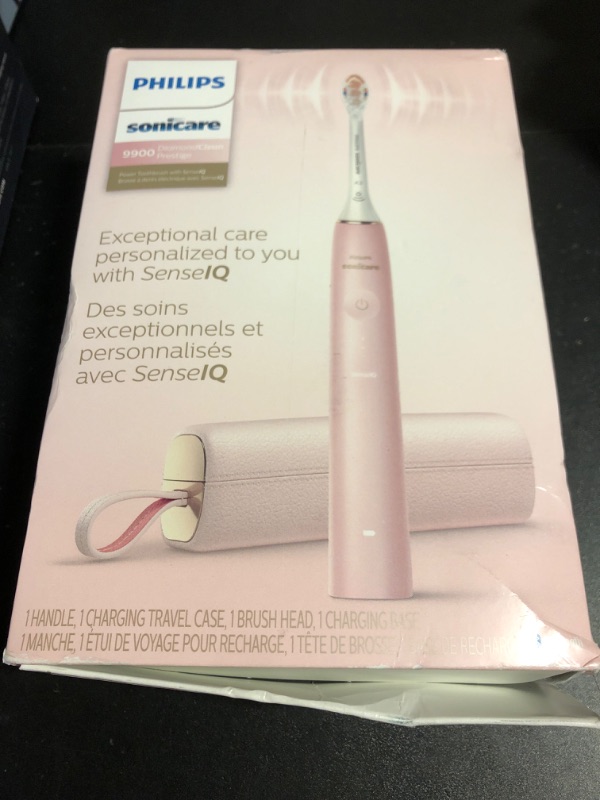 Photo 2 of Philips Sonicare 9900 Prestige Rechargeable Electric Power Toothbrush with SenseIQ, Pink, HX9990/13