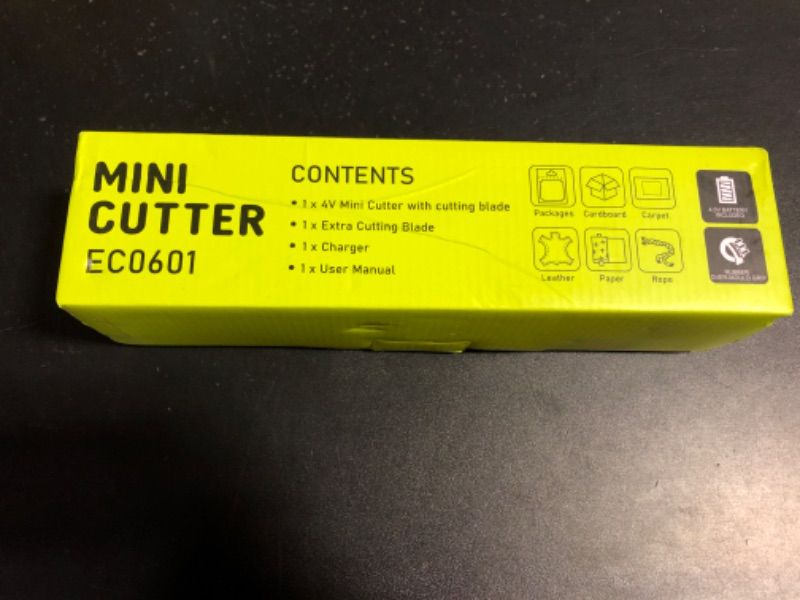 Photo 1 of SnapFresh Cordless Electric Scissors, 4V Electric Mini Box Cutter, Carpet & Cardboard Cutter Tool with a Replacement Blade/Charger, Rotary Cutter for Cardboard Packages Leather Plastic ?Green?