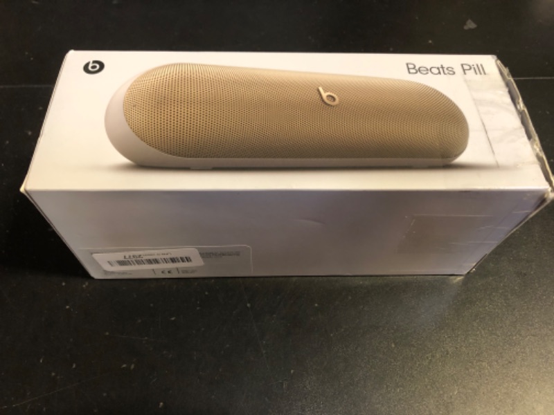 Photo 2 of Beats Pill - Portable Bluetooth Speaker- Up to 24H Battery Life, Water Resistant, Bluetooth, Apple & Android Compatible, Seriously Loud Sound for Home, Outdoor and Travel- Champagne Gold