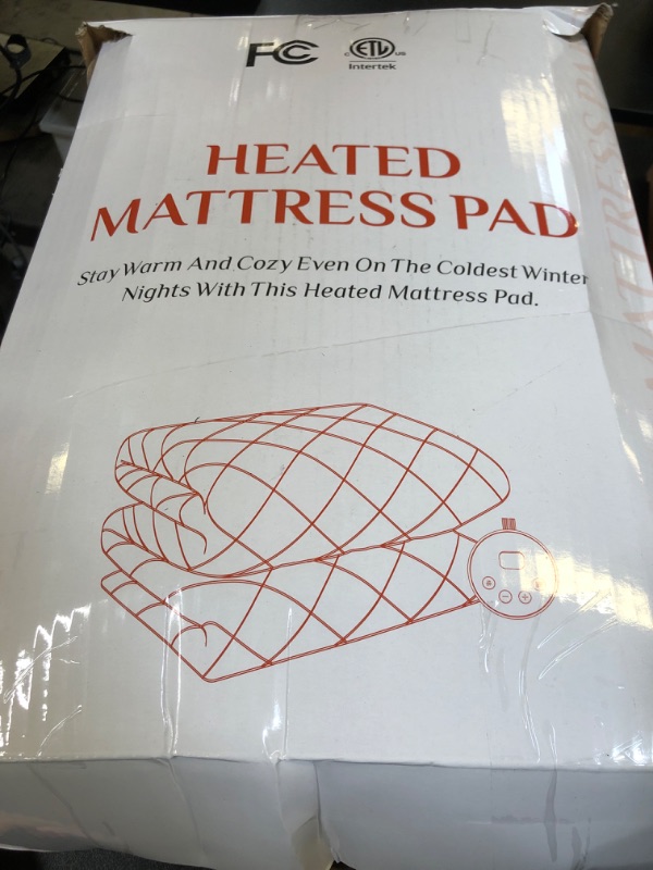 Photo 2 of Valthie Heated Mattress Pad Queen Size,Dual Control Electric Mattress Pad,Bed Warmer with 10 Heat Settings & 1-12 Hours Auto Shut Off,Fit Up to 8-21" Deep Pocket, Machine Washable(60"x80",White)