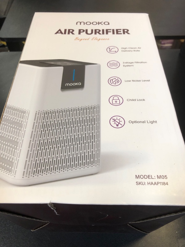 Photo 2 of Air Purifiers for Home Large Room Up to 1250 Ft², MOOKA H13 HEPA Air Purifier for Pets Dust Odor Smoke, Aromatherapy Function, Air Cleaner with 15dB Quiet Sleep Mode for Bedroom Office Living Room