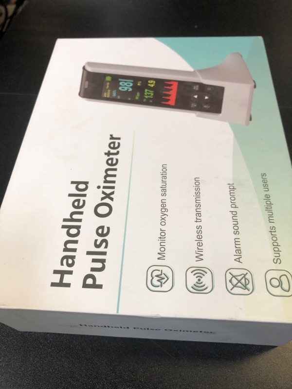 Photo 1 of Pulse Oximeter Rechargeable Fingertip Pulse Oximeter, Handheld Pulse Oximeter, HealthTree Finger Blood Oxygen Saturation Monitor with SpO2 & Pulse Rate, Portable Oxygen Meter Finger for Adults
