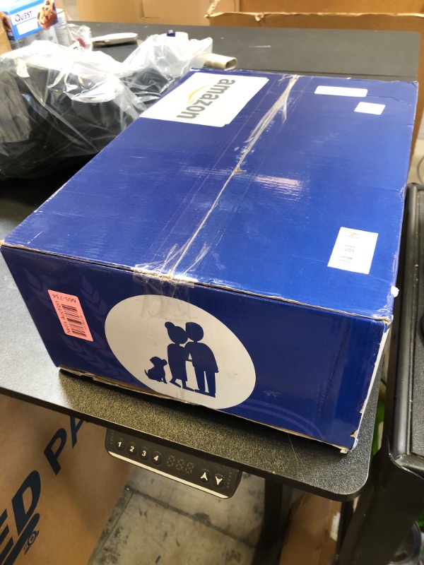 Photo 1 of Cereal Rice Food Storage Containers, Collapsible 20 to 50 Lbs Dispenser Bin with Rolling Wheel Airtight Locking Lid, Dog Pet Cat Flour Sugar Plastic Leakproof Sealable Large Kitchen Pantry Holder