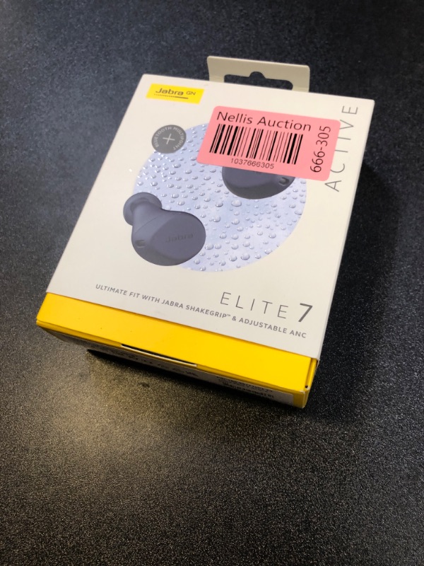 Photo 1 of Jabra Elite 7 Active True Wireless — Bluetooth Sports Earbuds Shake Grip for Secure in-Ear Fit — Ultimate Workout Earbuds, Adjustable Active Noise Cancellation, Fast Charging — Navy
