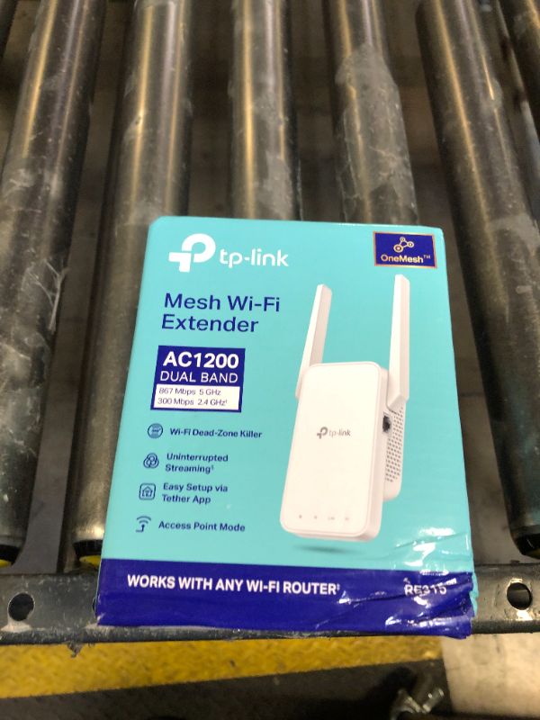 Photo 2 of TP-Link AC1200 WiFi Extender, 2024 Wirecutter Best WiFi Extender, 1.2Gbps home signal booster, Dual Band 5GHz/2.4GHz, Covers Up to 1500 Sq.ft and 30 Devices ,support Onemesh, One Ethernet Port (RE315)