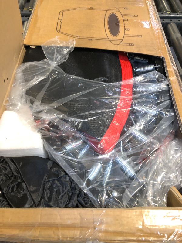 Photo 1 of RAVS Mini Trampoline for Kids Adults 40"/48" Foldable Fitness Rebounder Kids Trampoline with 5 Levels Height Adjustable Handle Resistance Bands Indoor Workout