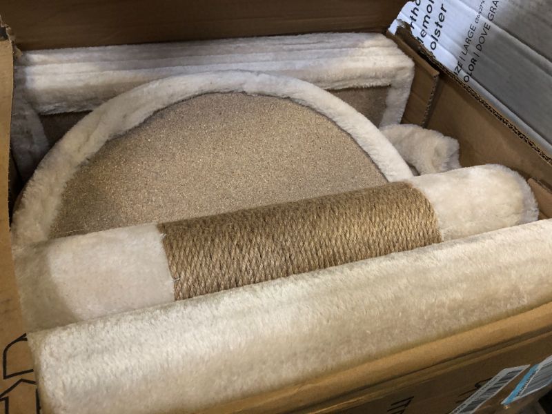 Photo 2 of TRIXIE Kobe Cat Tree, 4-Level Cat Tower, Adjustable Tension 90.5"-104" Ceiling Mount, Large Sisal Cat Scratcher, Beige