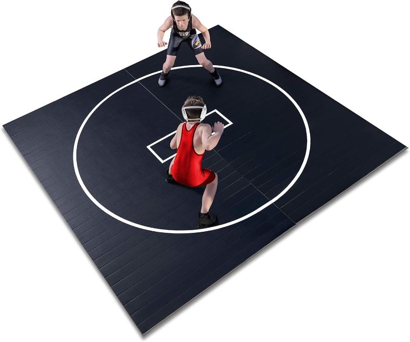 Photo 1 of Gold Medal Sports 8 x8  Wrestling Mat, Jiu Jitsu BJJ Mats, Wrestling Mats, Martial Arts Thick Mats for Home, Judo Tatami Wrestling Mat, Flexi Roll
