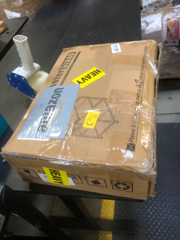 Photo 1 of YAOHUOO 3 Tier Large Printer Stand with Power Outlet/Adjustable Storage Shelf, Rolling Printer Cart with Wheels, Printer Table for Home Office 3D Printer/Heat Press/Laster Printer, Black