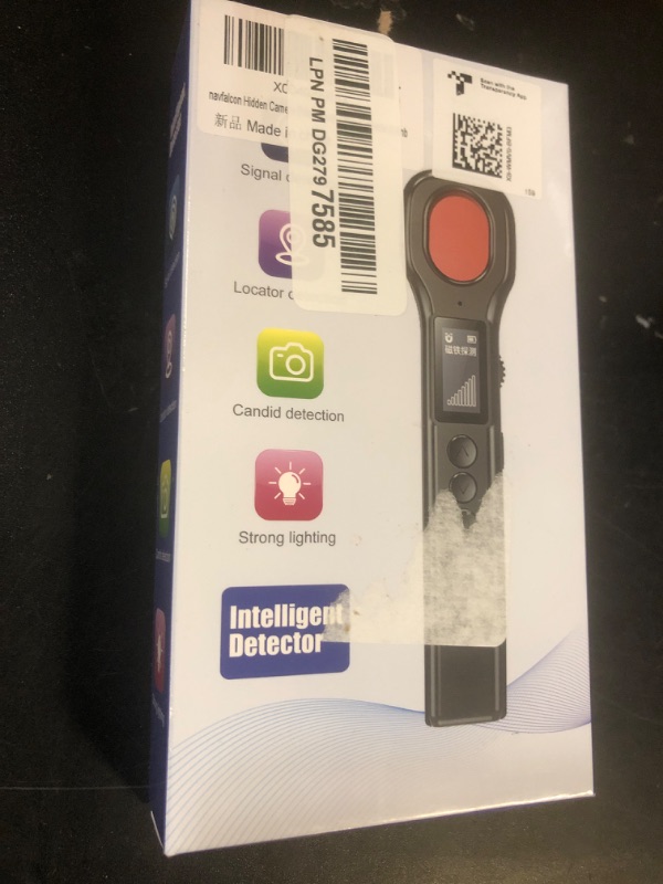 Photo 1 of navfalcon Hidden Camera Detector Bug Detector Spy Camera Finder Magnetic Field Detector Listening Device Detector 5 Levels Sensitivity 4 Professional Modes for Travel Bathroom Office Car Hotel Airbnb