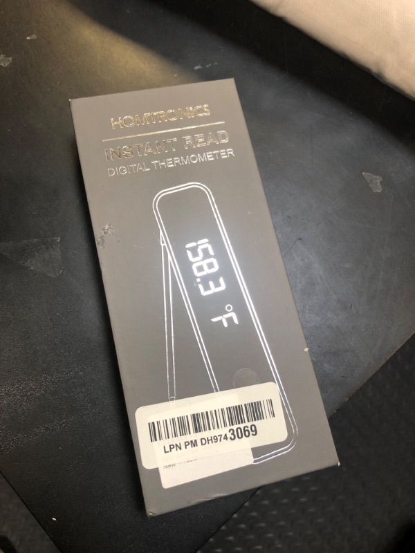 Photo 1 of Meat Thermometer Digital, Homtronics 1s Instant Read Thermometer, Waterproof Professions Kitchen Cooking with 180° Reversible Backlight LCD, Food Thermometer Probe for Beef BBQ Grilling Smoker Baking