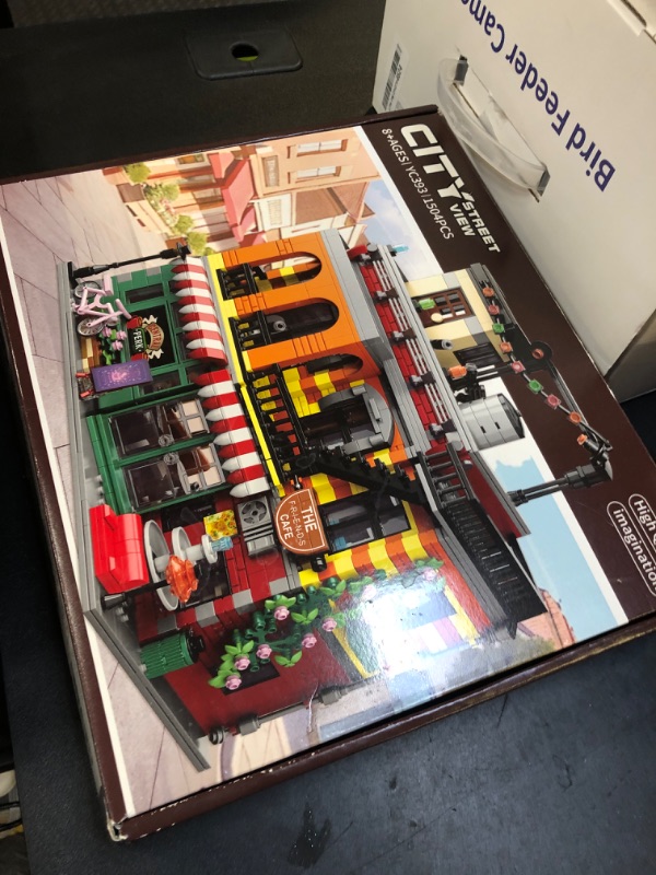 Photo 1 of City Coffee House Mini Building Set, Three-Level Cafe Modern House Building Set- Not Compatible with Lego Houses and Buildings Sets for Adults & Ages 8+ Boys Girls