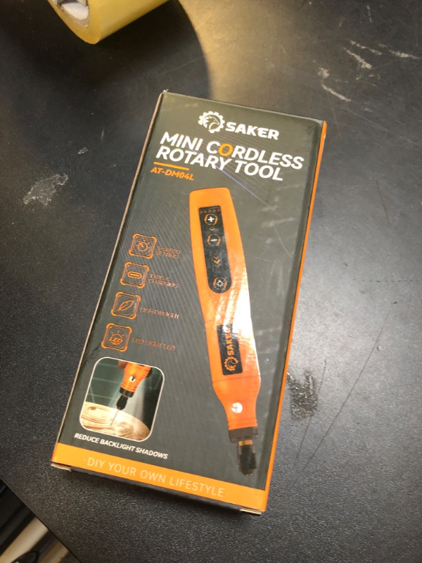 Photo 1 of Saker Mini Rotary Tool Kit, Cordless Rotary Tool, 5-Speed, Multi-Purpose 3.7V Power Rotary Tools Kit For Engraving,Sanding, Grinding, Polishing, Carving, Etching, Diy Crafting